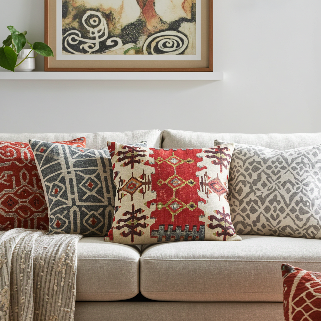 Bohemian Linen Cushion Cover
