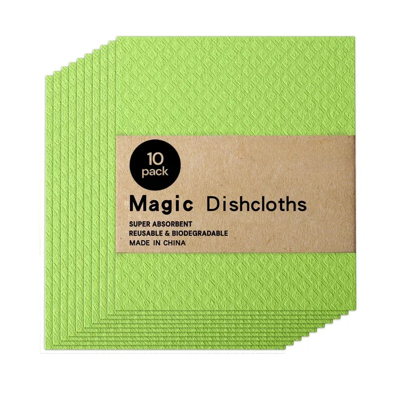 Magic Reusable Dishcloths (10-Pack) — Pack contents