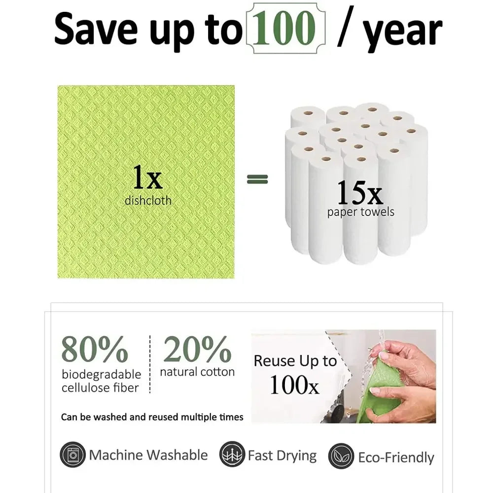 Magic Reusable Dishcloths (10-Pack) — Detail view