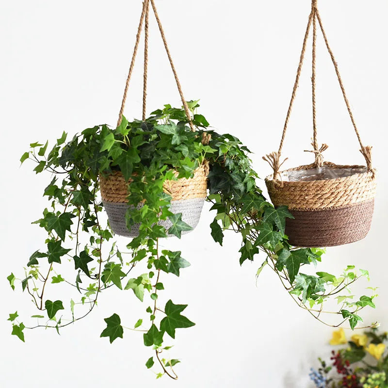 Macramé Garden Hanging Planter — View 1