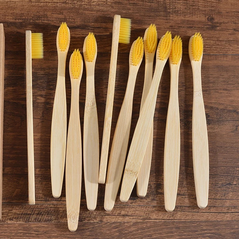 Natural Bamboo Toothbrush Set — 5-10 Pack — View 29