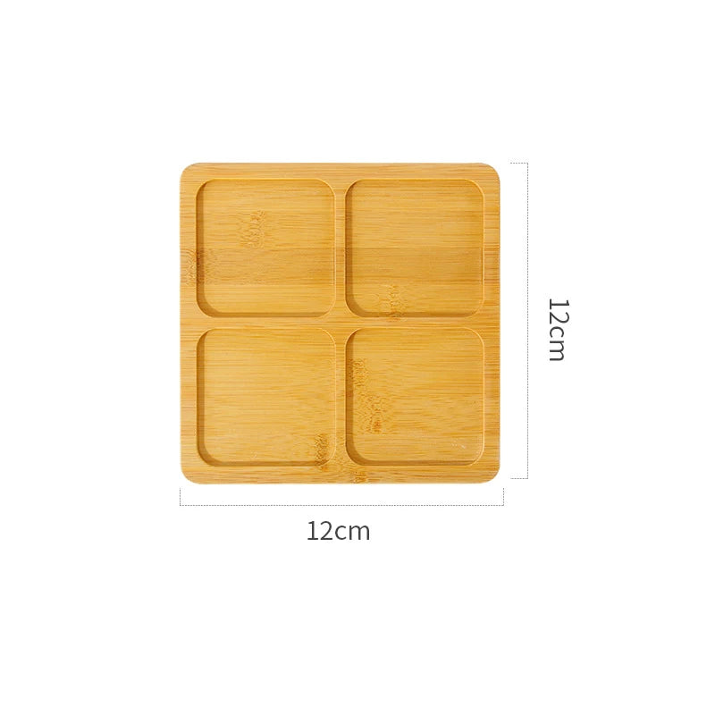 Multipurpose Natural Bamboo Tray — Alt angle