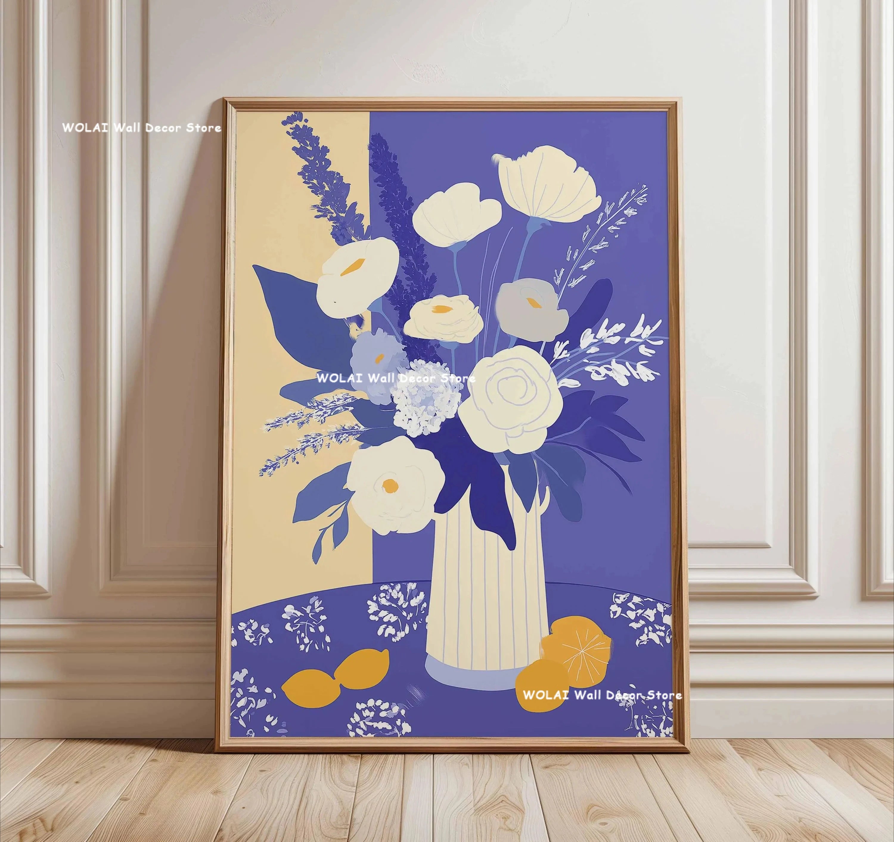 Zen Koi Fish Canvas Print — Japanese Wave Wall Art (Unframed)