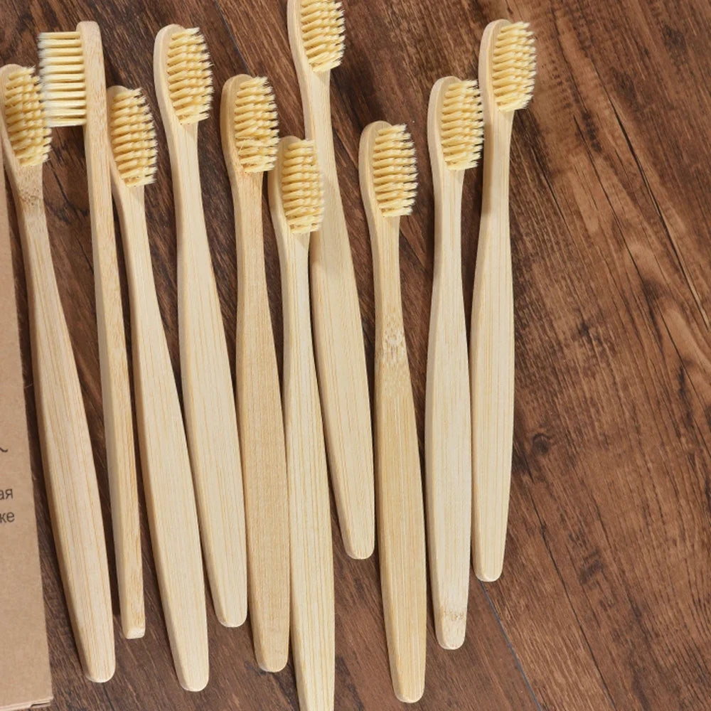 Natural Bamboo Toothbrush Set — 5-10 Pack — View 27