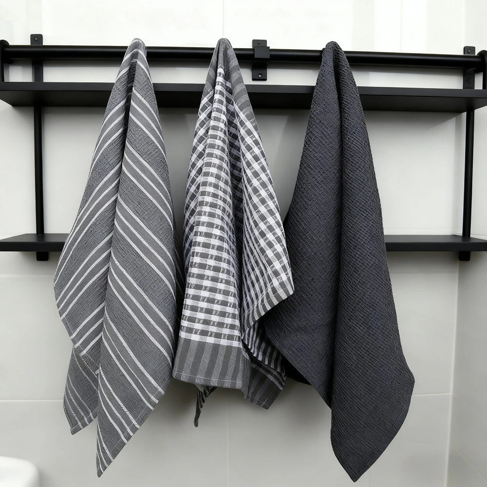 Nordic Tea Towels 3-Pack — Lifestyle view