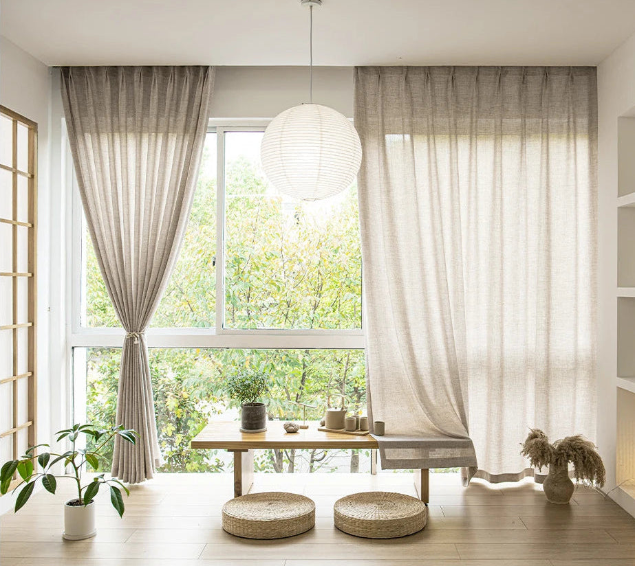 Japandi Sheer Curtains