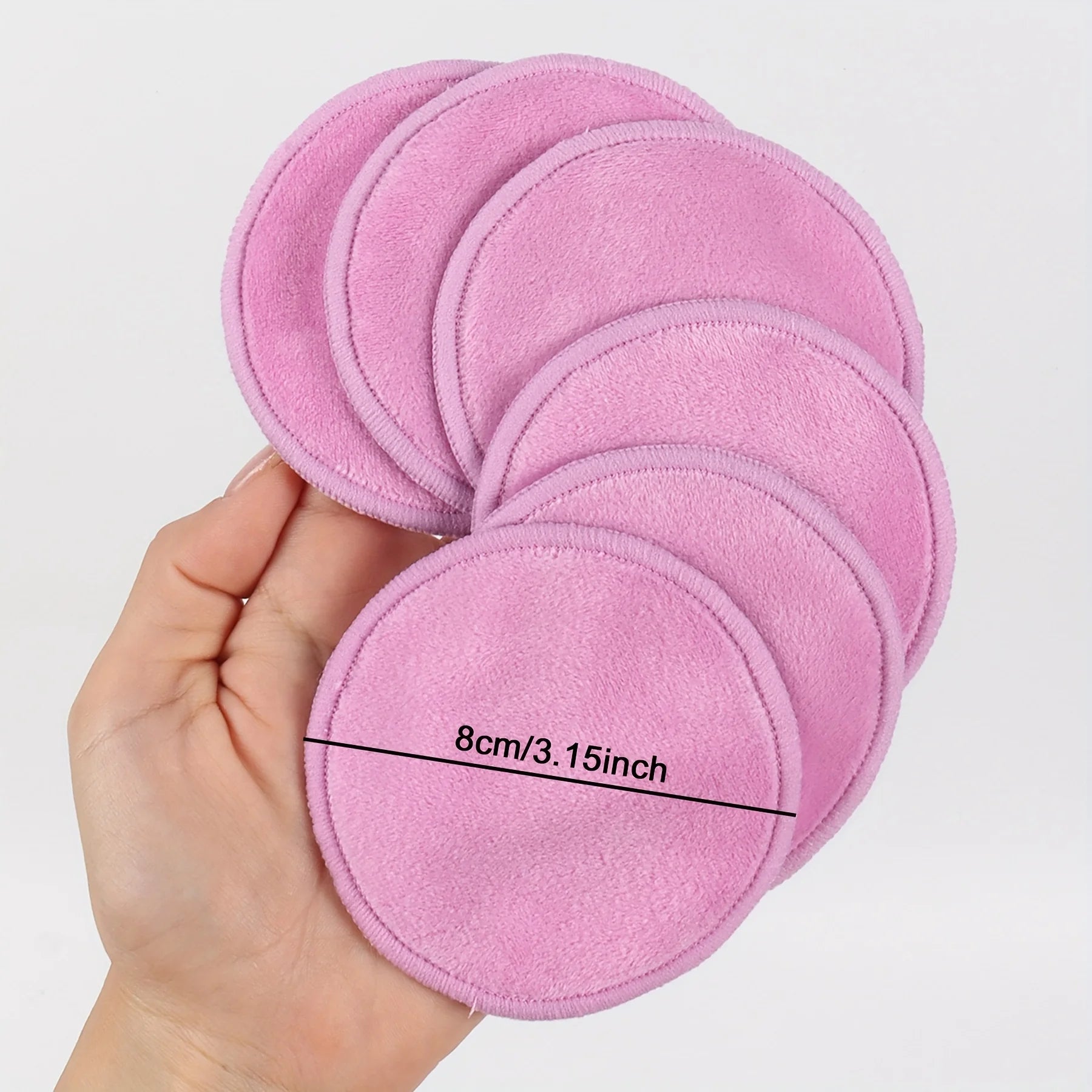 Eco-Friendly Reusable Facial Pads — Side view