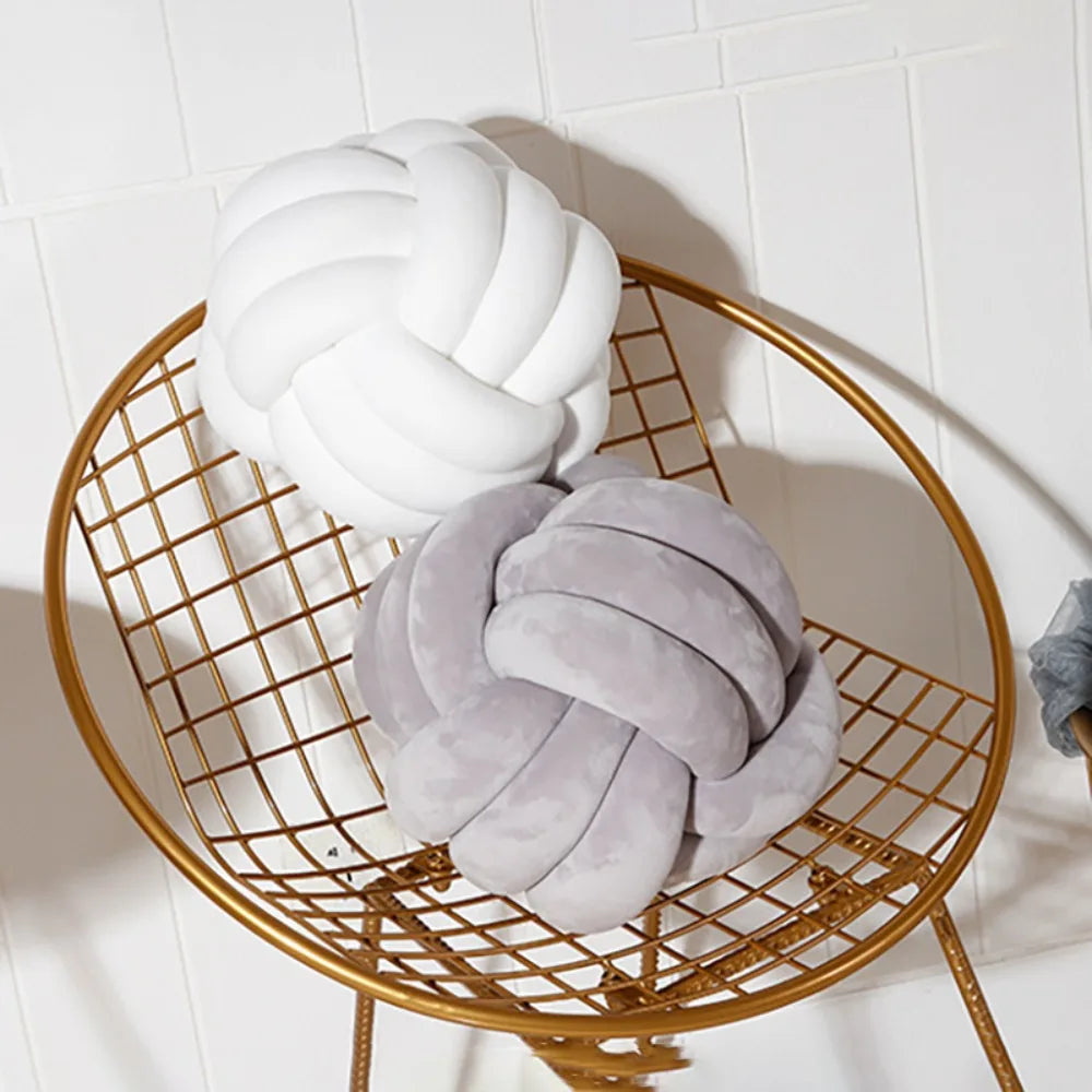 Minimalist Soft Knot Cushion — View 1