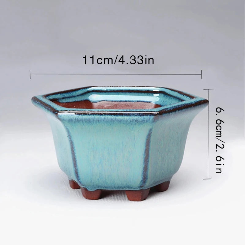 Ceramic Garden Planter — Side view