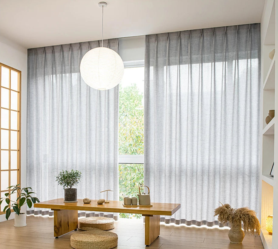 Japandi Sheer Curtains