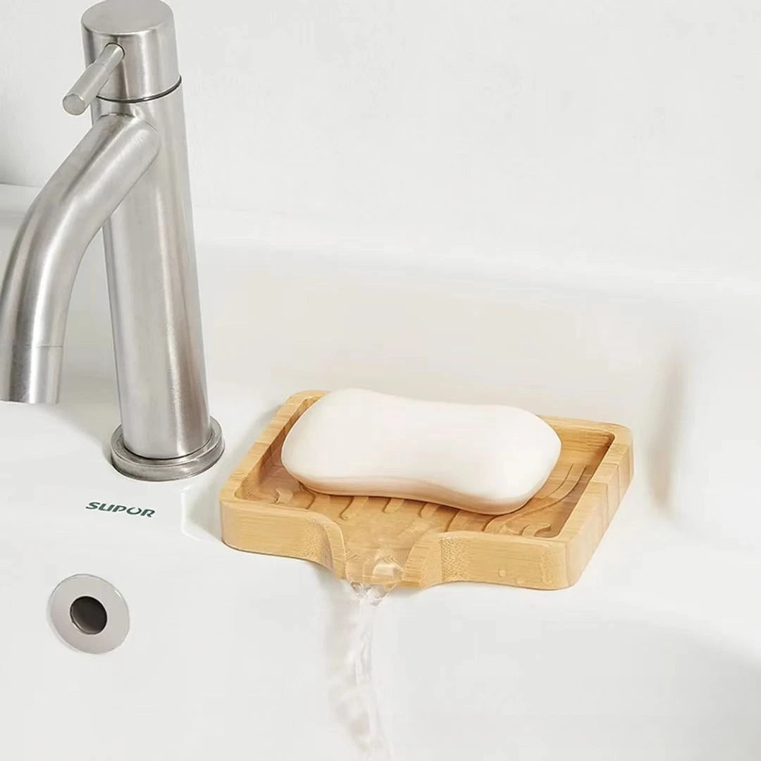 Natural Bamboo Soap Saver — Close-up