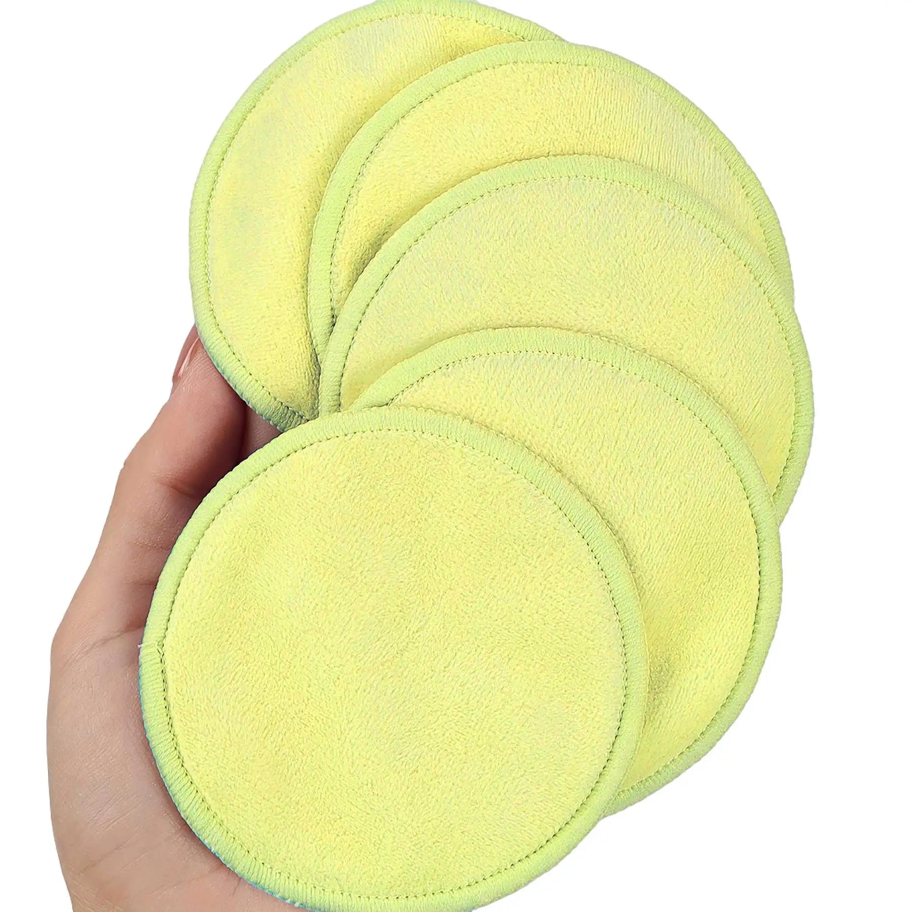 Eco-Friendly Reusable Facial Pads — In use