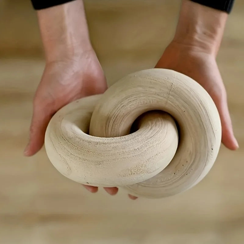 Minimalist Wooden Knot Decor — Lifestyle view