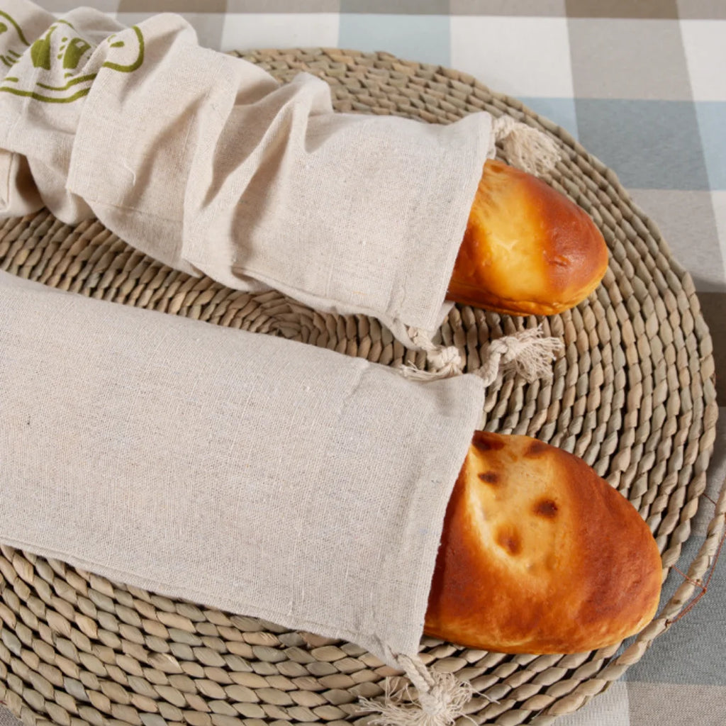 Linen Bread Bag — Reusable & Eco-Friendly — View 1