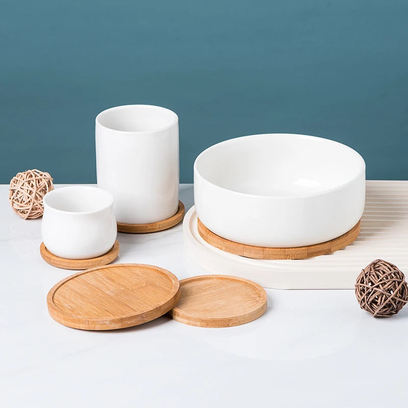 Multipurpose Natural Bamboo Tray — View 1