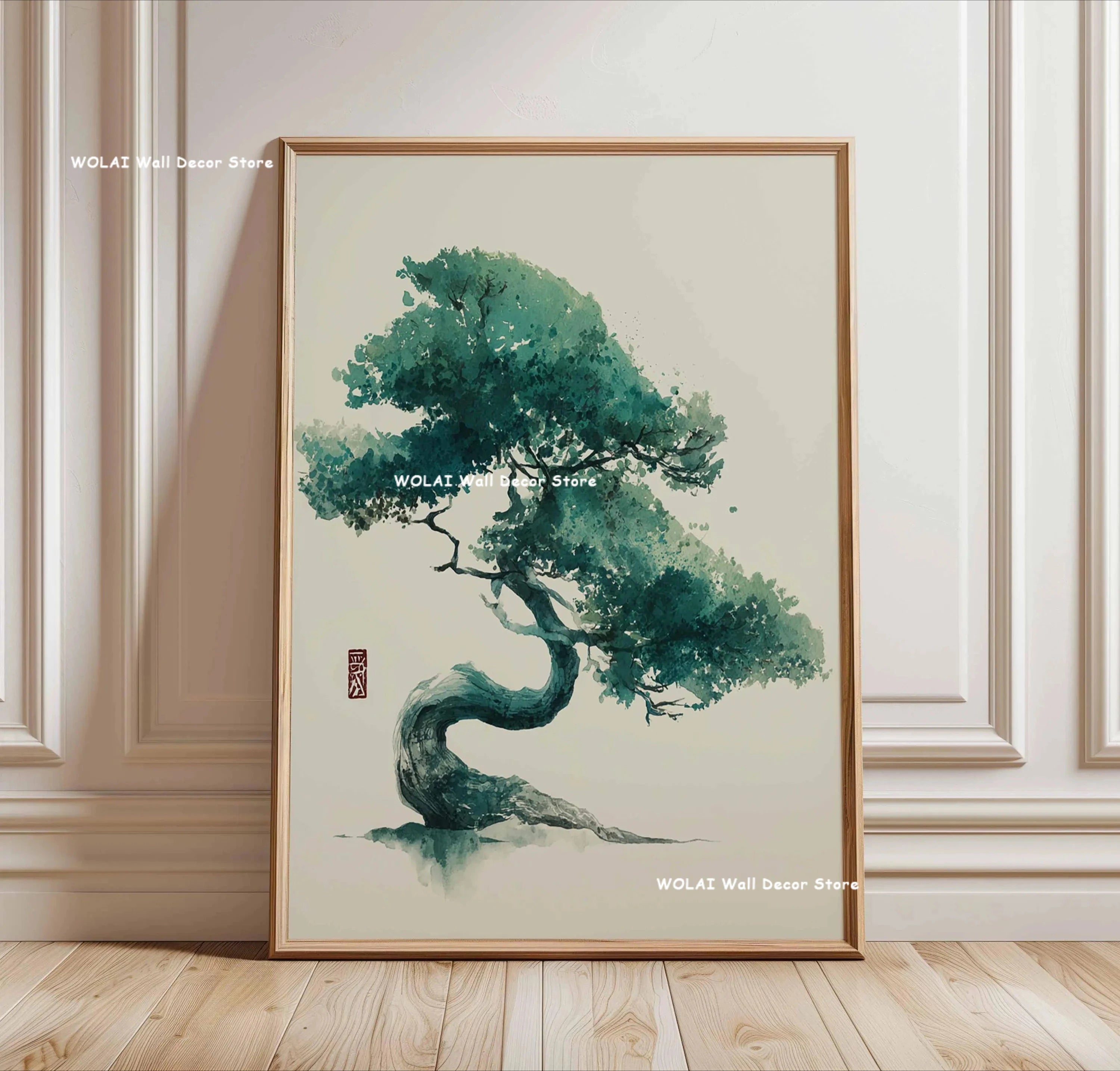 Zen Koi Fish Canvas Print — Japanese Wave Wall Art (Unframed)