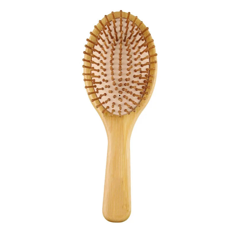 Bamboo Hair Brush & Comb Set — Back view