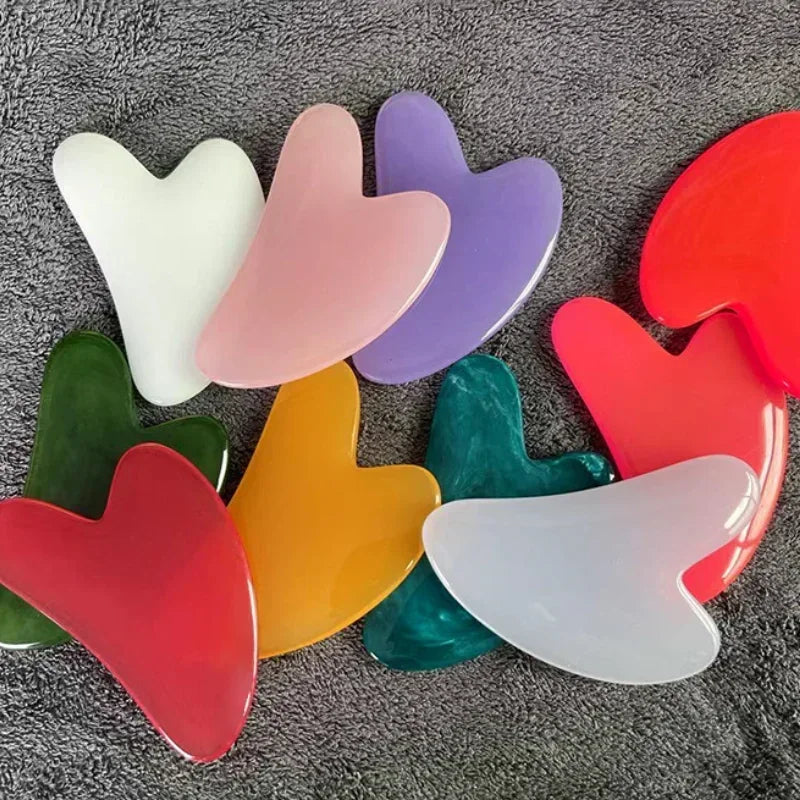 Heart-Shape Beeswax Gua Sha Facial Massage Tool