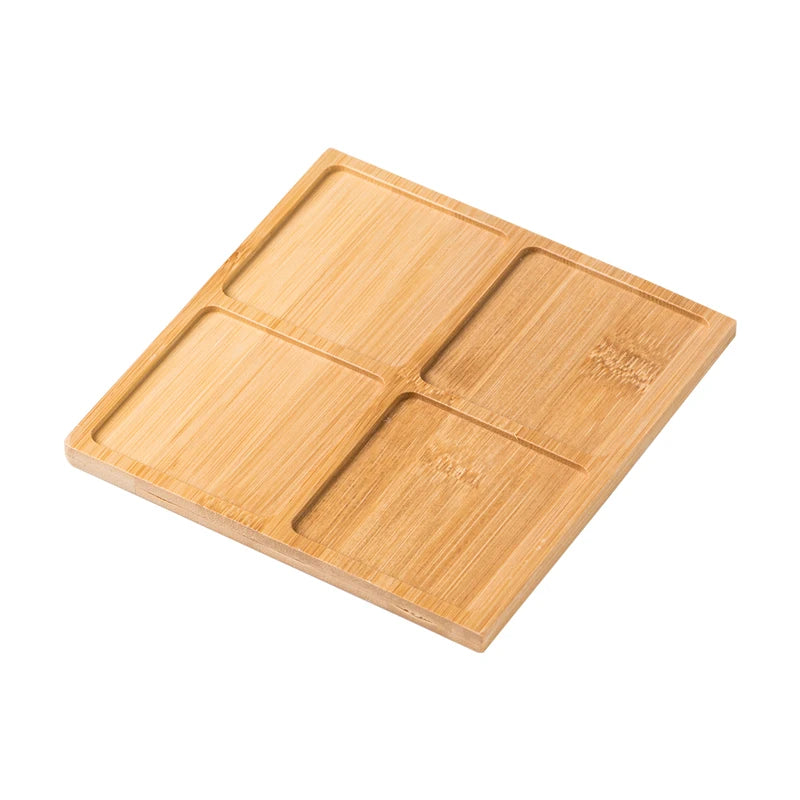 Multipurpose Natural Bamboo Tray — Side view