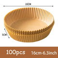 Disposable Air Fryer Paper Liners — Non-Stick Round Bowl Shape (50pcs)
