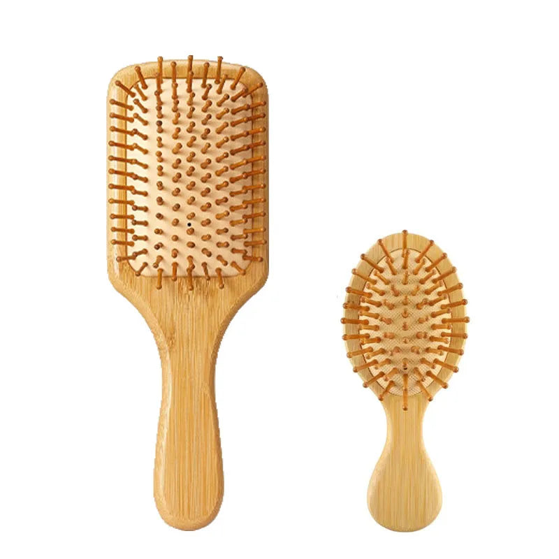 Bamboo Hair Brush & Comb Set — Alt angle