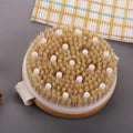 Natural Bristle Dry Body Brush — Close-up