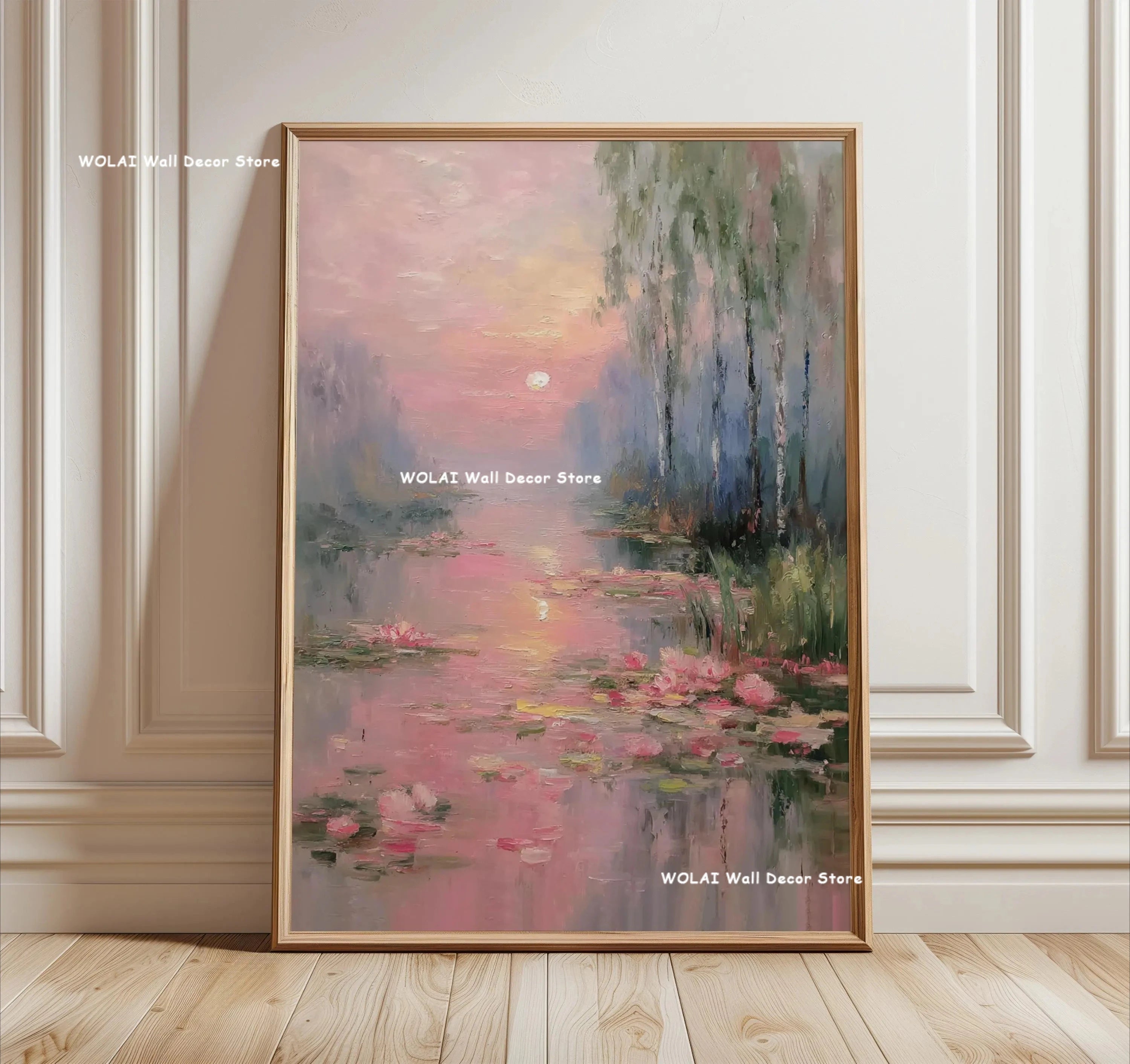 Zen Koi Fish Canvas Print — Japanese Wave Wall Art (Unframed)