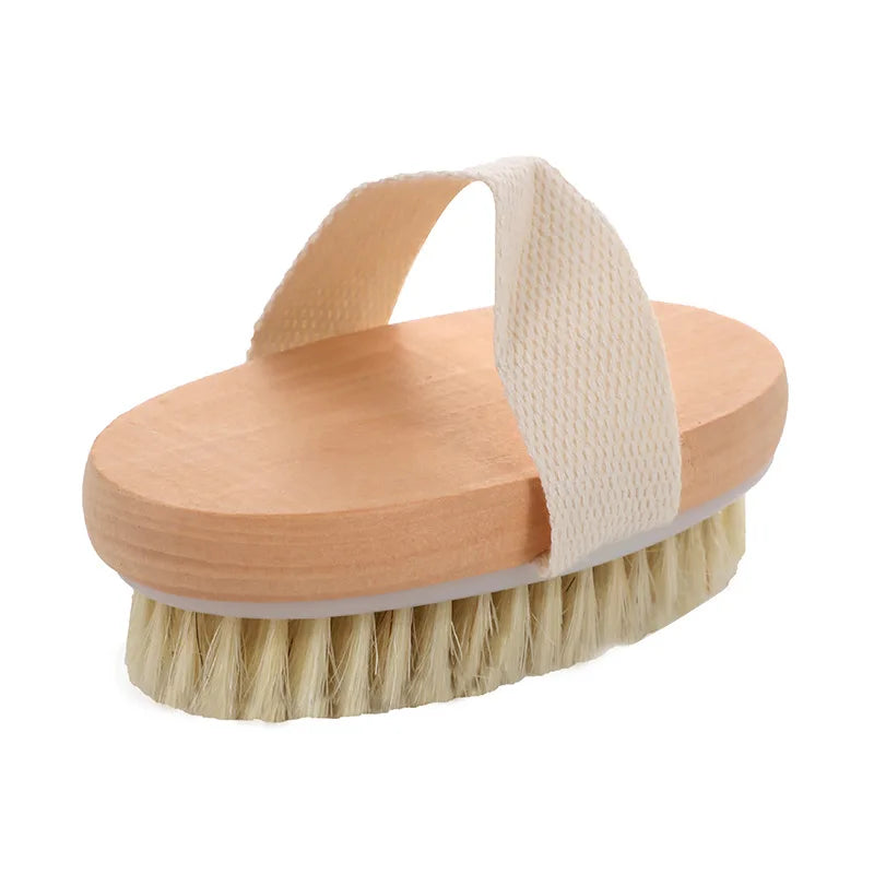 Natural Bristle Dry Body Brush — Product set