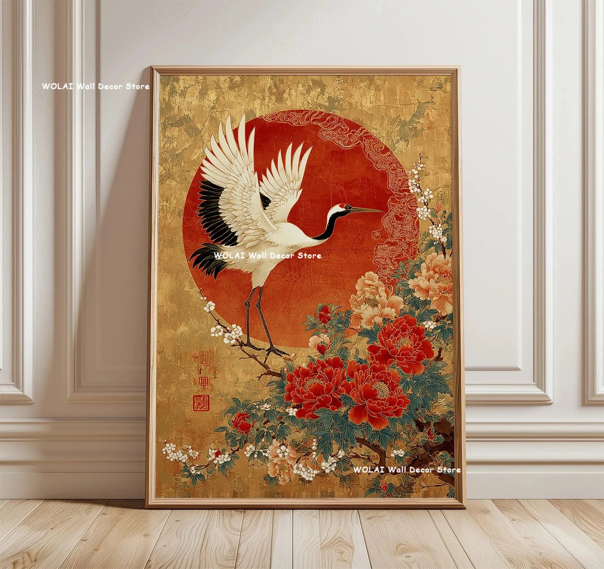 Zen Koi Fish Canvas Print — Japanese Wave Wall Art (Unframed)