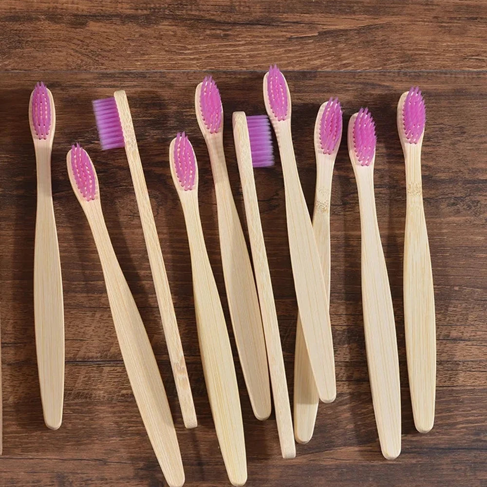 Natural Bamboo Toothbrush Set — 5-10 Pack — View 17
