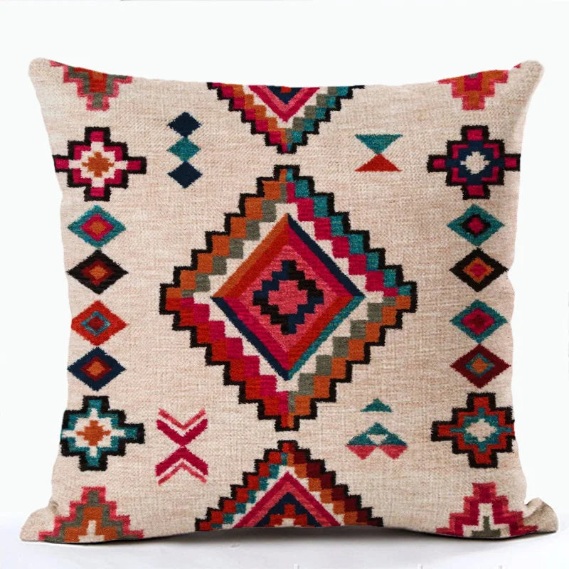 Bohemian Linen Cushion Cover