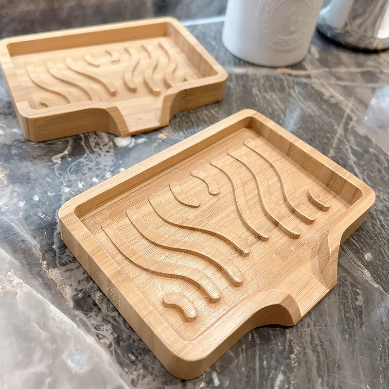 Natural Bamboo Soap Saver — Detail view