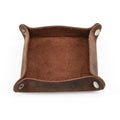 Leather Valet Snap Tray — Foldable Desk Organiser