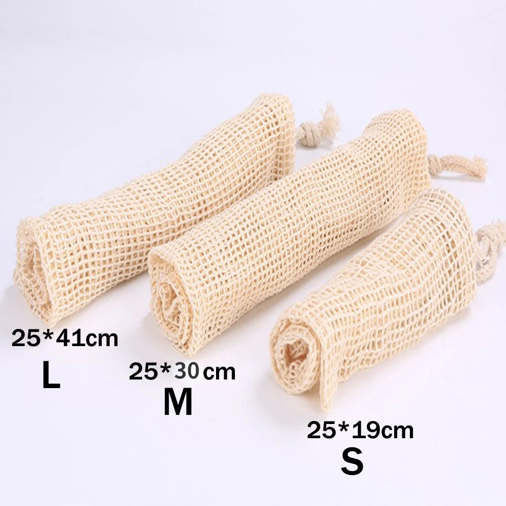 Cotton Mesh Vegetable Bags — Side view