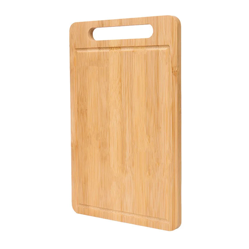 Bamboo Cutting Board — In use