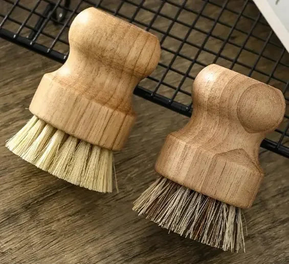 Wooden Dish Brushes — Set of 2 — Texture detail