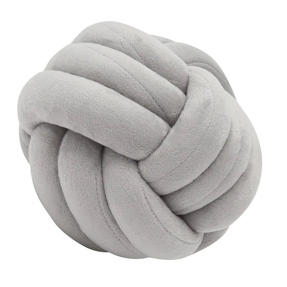Minimalist Soft Knot Cushion — Close-up
