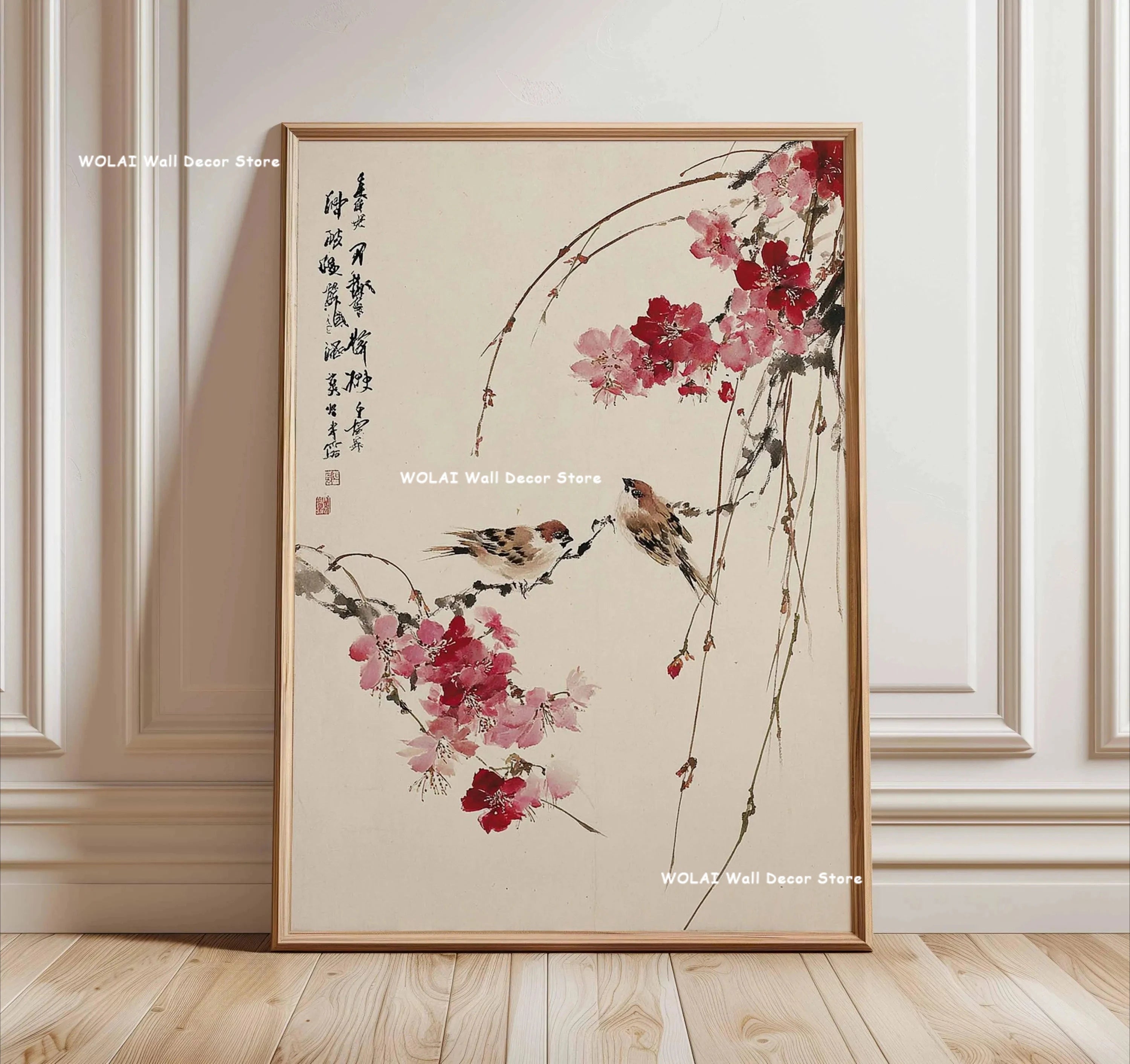 Zen Koi Fish Canvas Print — Japanese Wave Wall Art (Unframed)