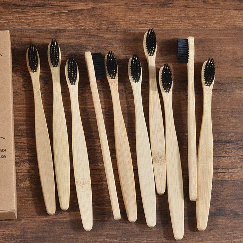 Natural Bamboo Toothbrush Set — 5-10 Pack — View 24