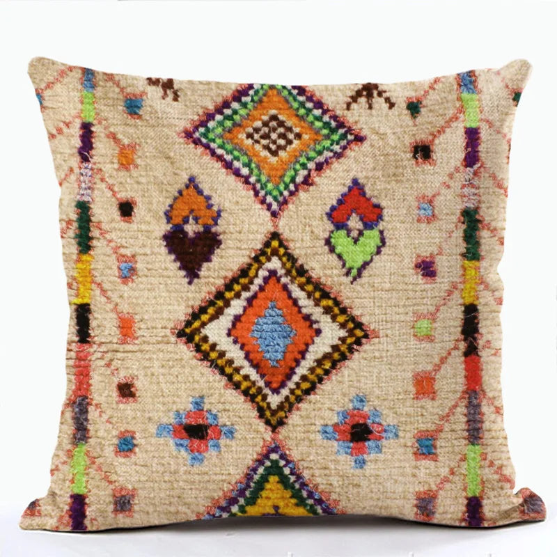 Bohemian Linen Cushion Cover