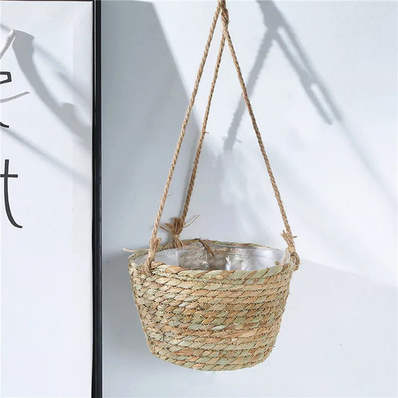Macramé Garden Hanging Planter — In use