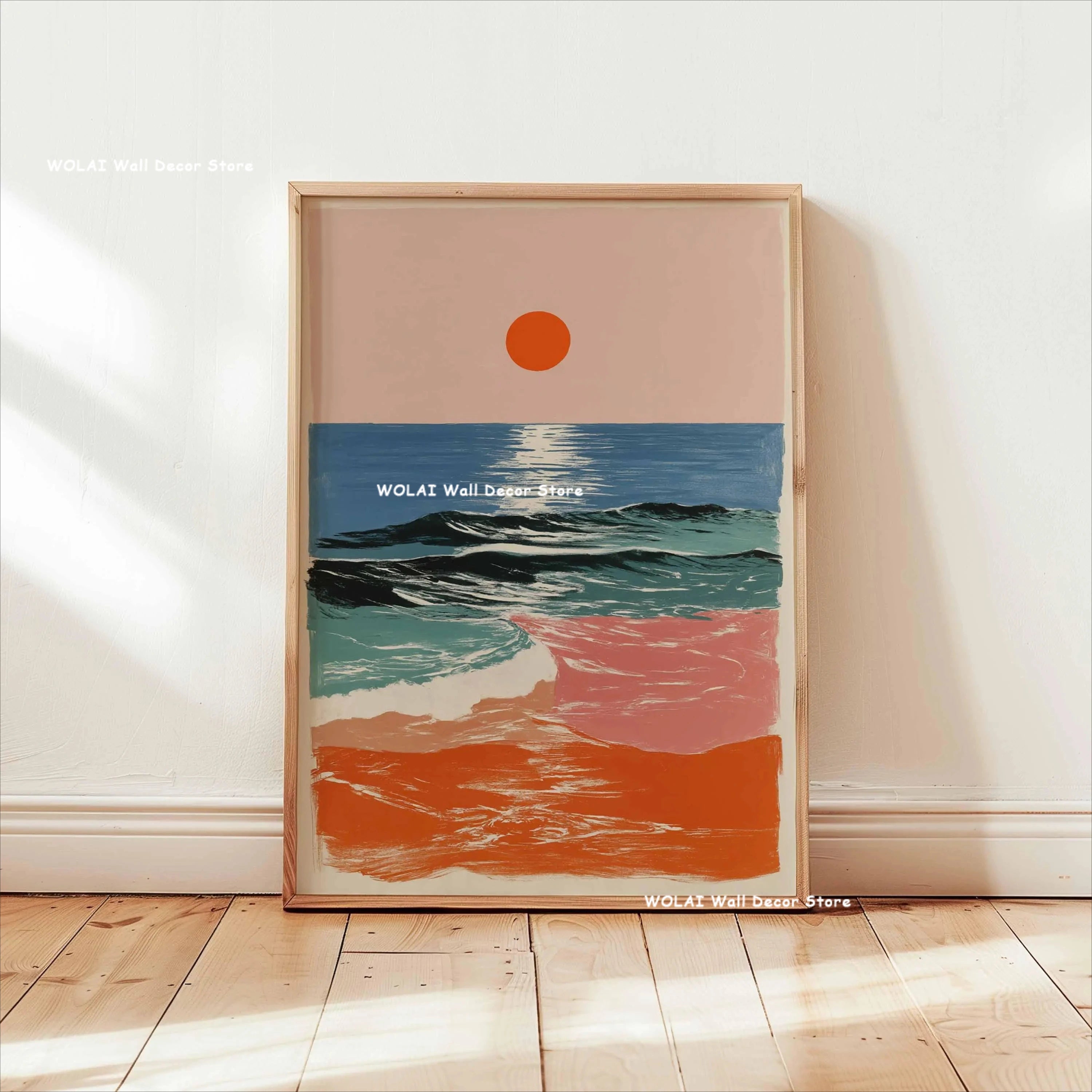 Zen Koi Fish Canvas Print — Japanese Wave Wall Art (Unframed)