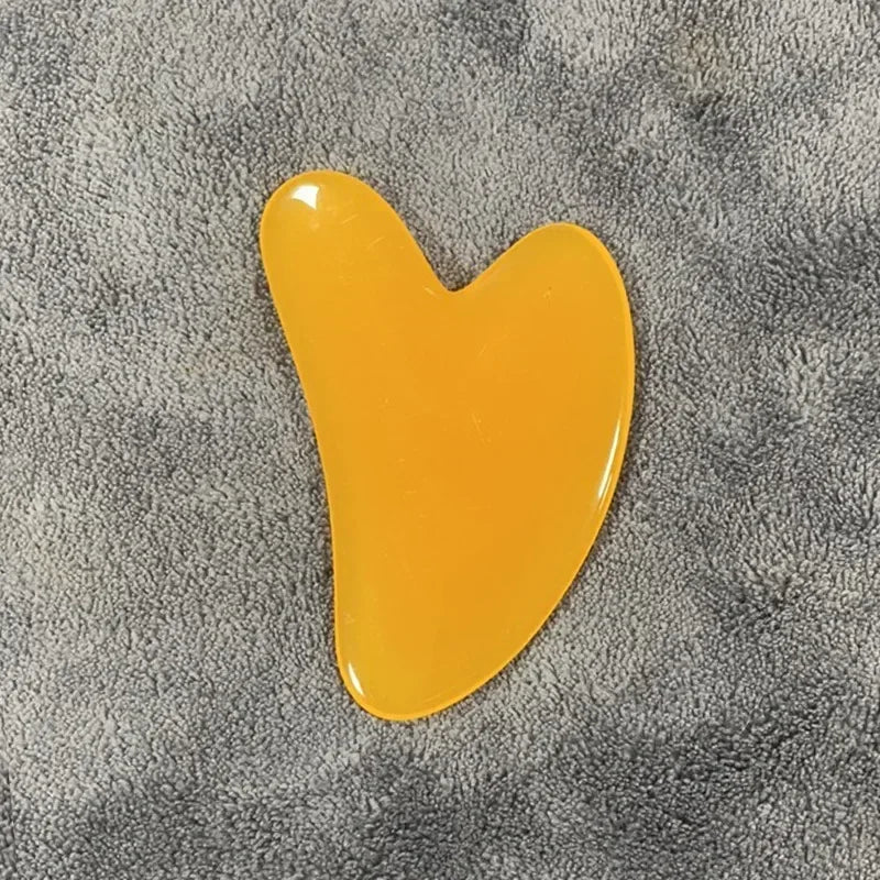 Heart-Shape Beeswax Gua Sha Facial Massage Tool