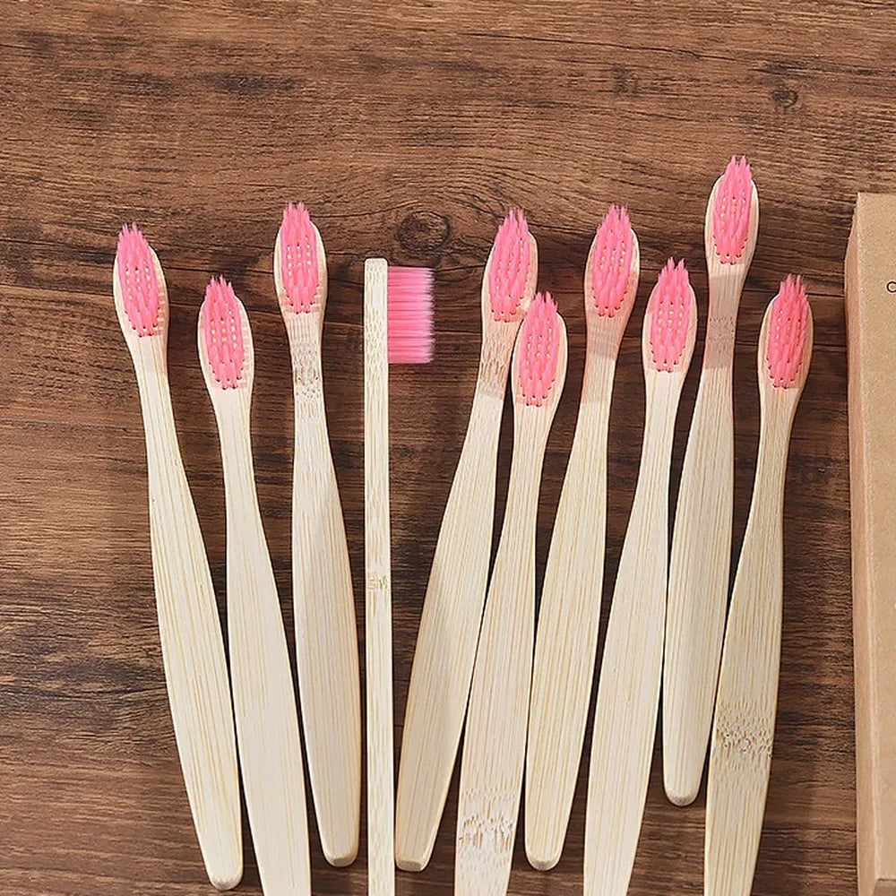 Natural Bamboo Toothbrush Set — 5-10 Pack — View 21
