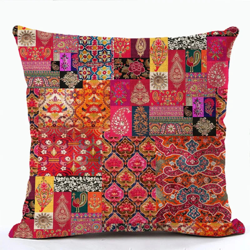 Bohemian Linen Cushion Cover