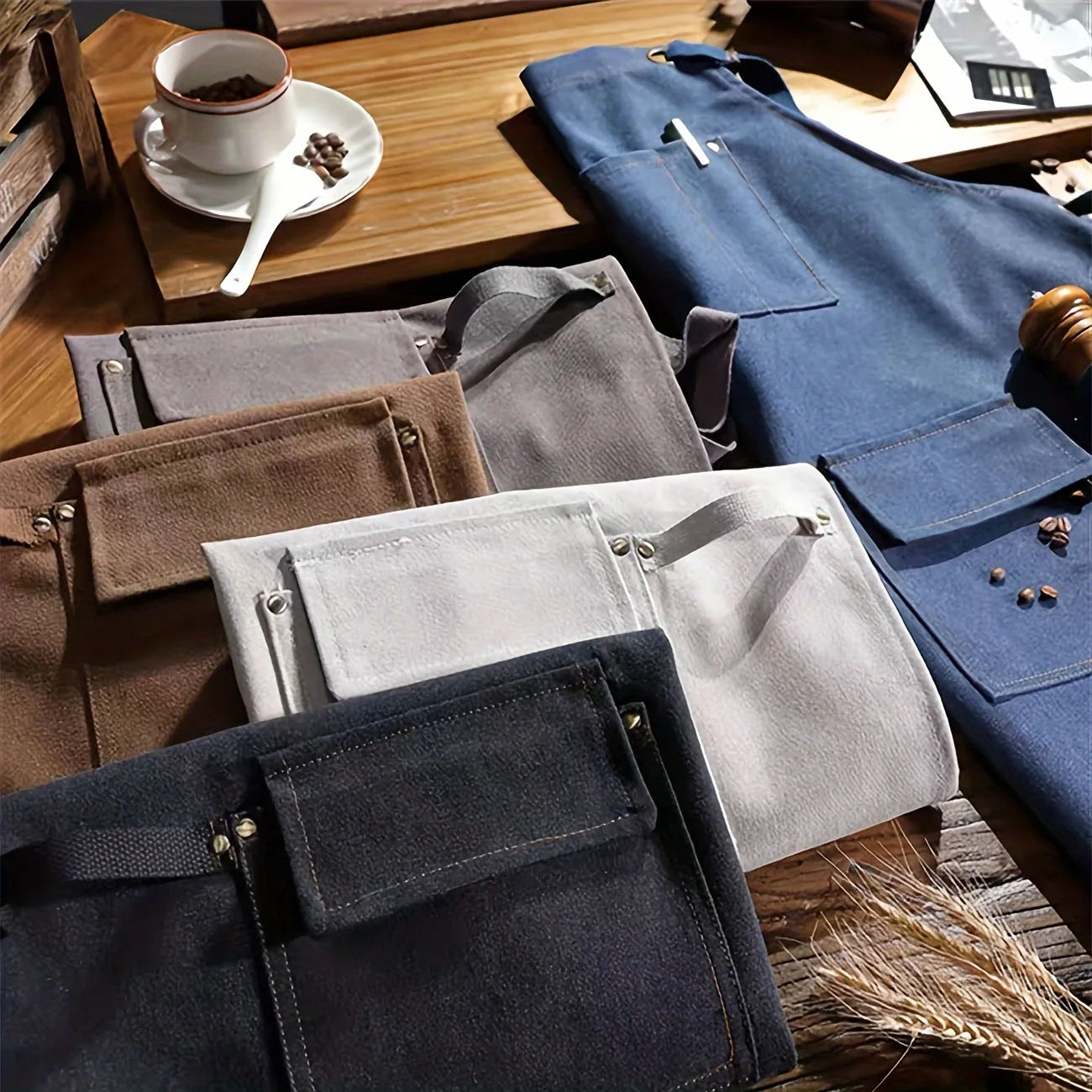 Waxed Canvas Workshop Apron — Heavy Duty — View 1