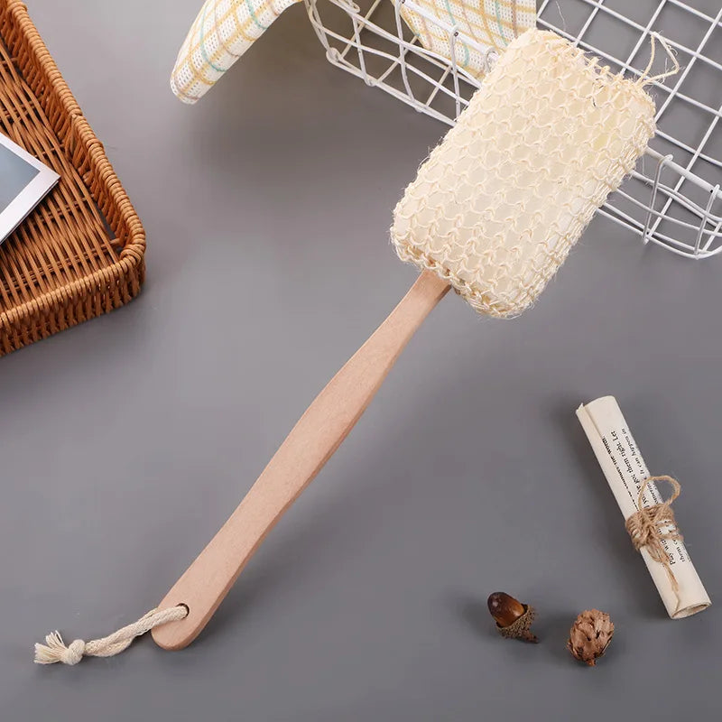 Natural Bristle Dry Body Brush — Side view