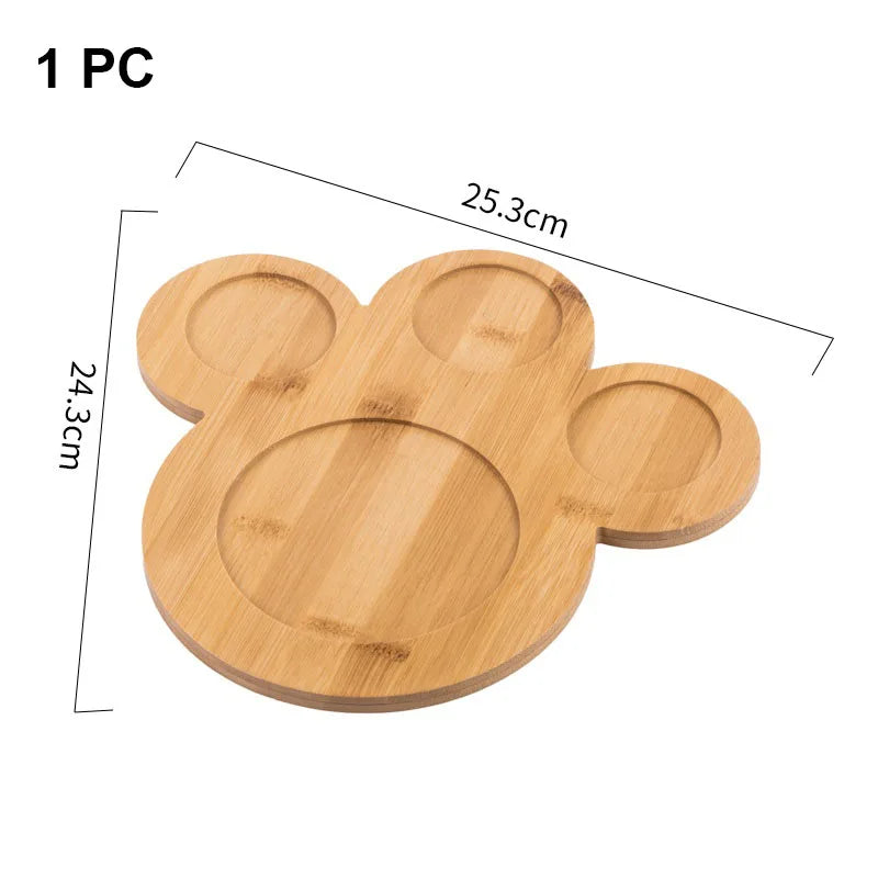Multipurpose Natural Bamboo Tray — Product set