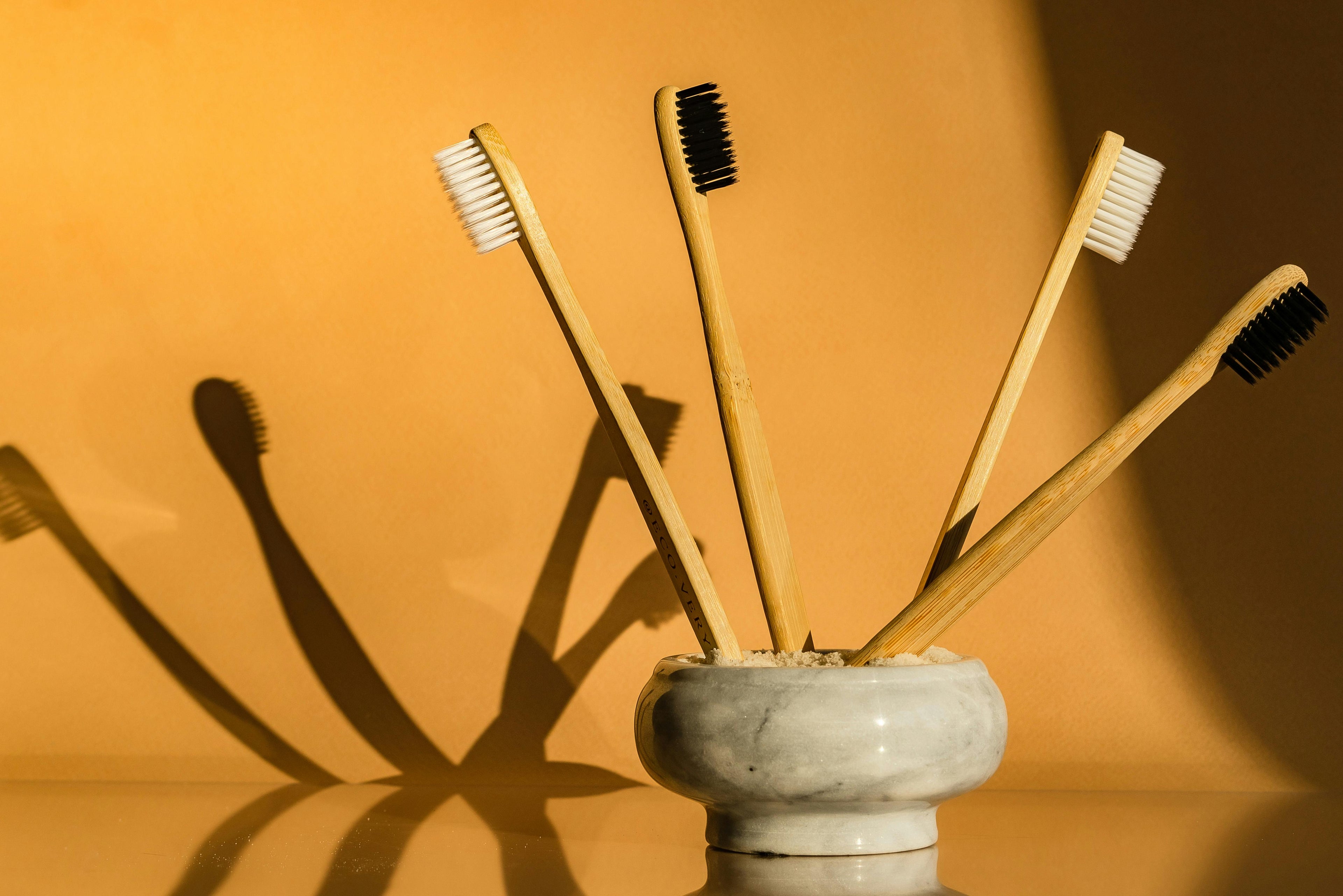 Natural Bamboo Toothbrush Set — 5-10 Pack — View 1