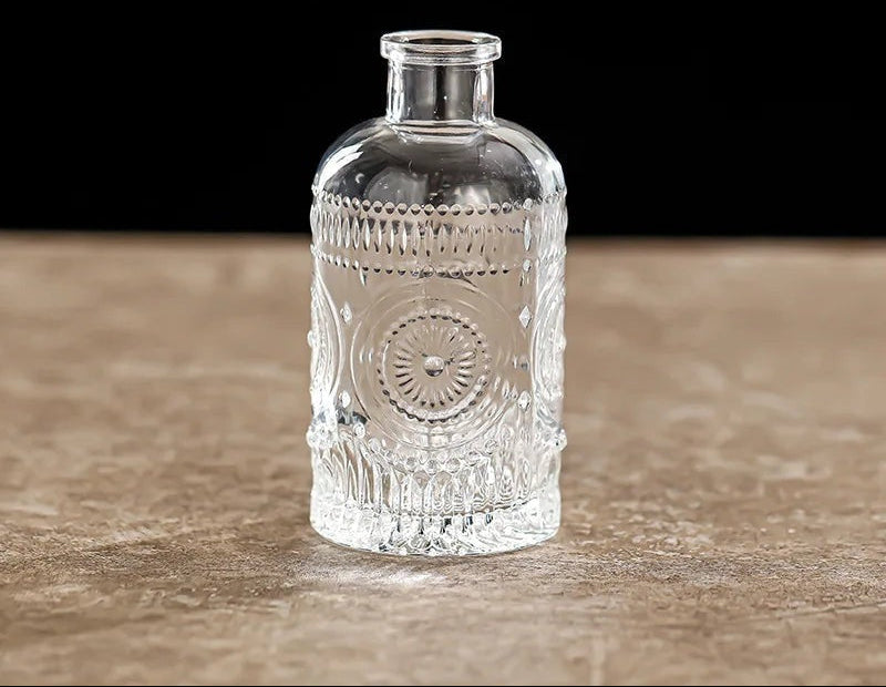 French Retro Embossed Glass Vase — View 17